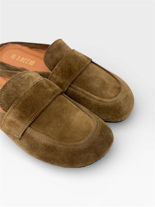 Sabot Mocassino in Camoscio IL LACCIO | 5312VELOURTAUPE